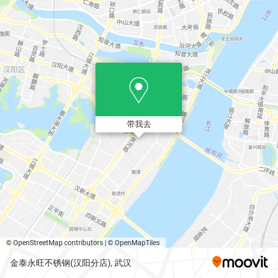 金泰永旺不锈钢(汉阳分店)地图