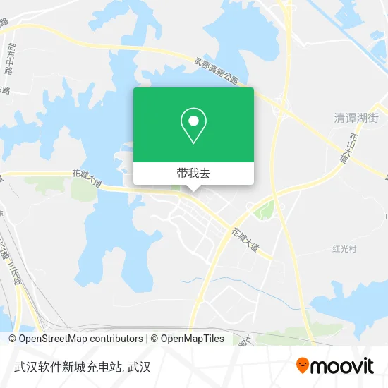武汉软件新城充电站地图