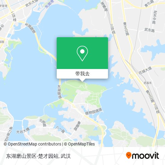 东湖磨山景区-楚才园站地图