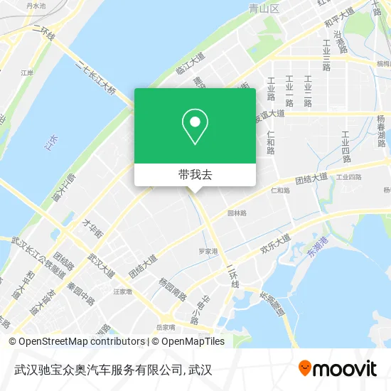 武汉驰宝众奥汽车服务有限公司地图