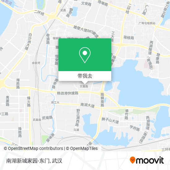 南湖新城家园-东门地图