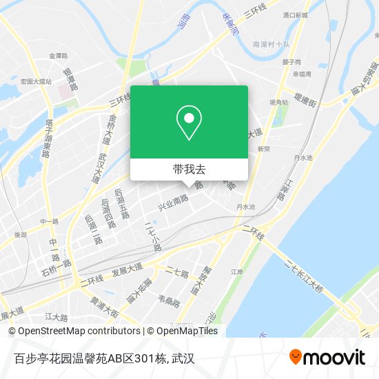 百步亭花园温韾苑AB区301栋地图