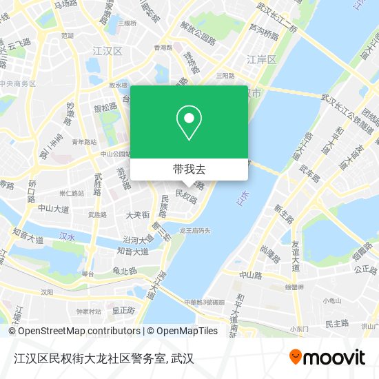 江汉区民权街大龙社区警务室地图