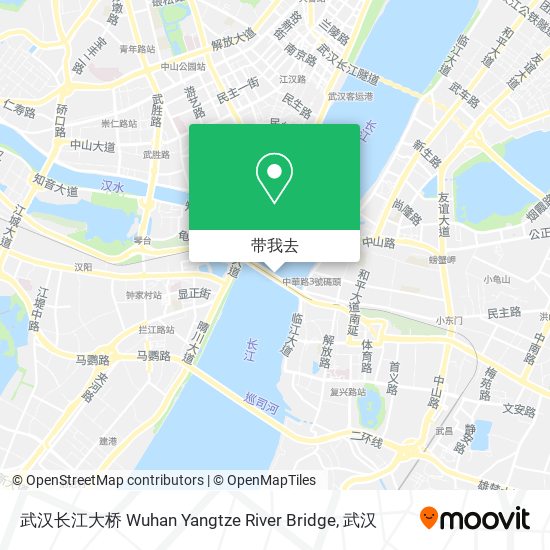 武汉长江大桥 Wuhan Yangtze River Bridge地图