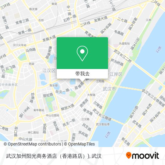 武汉加州阳光商务酒店（香港路店）)地图