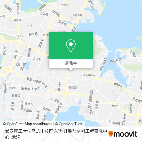 武汉理工大学马房山校区东院-硅酸盐材料工程研究中心地图