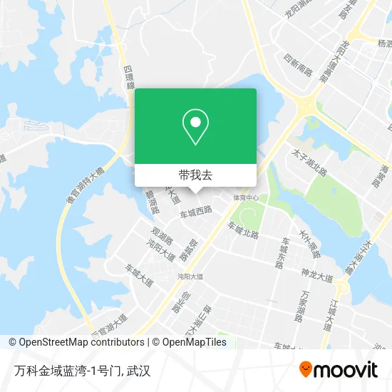 万科金域蓝湾-1号门地图