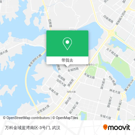 万科金域蓝湾南区-3号门地图