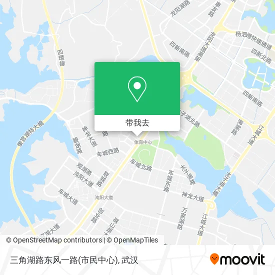 三角湖路东风一路(市民中心)地图