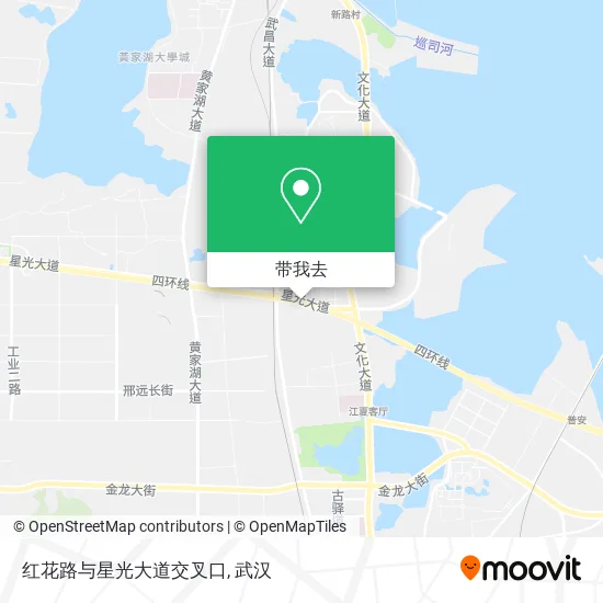 红花路与星光大道交叉口地图