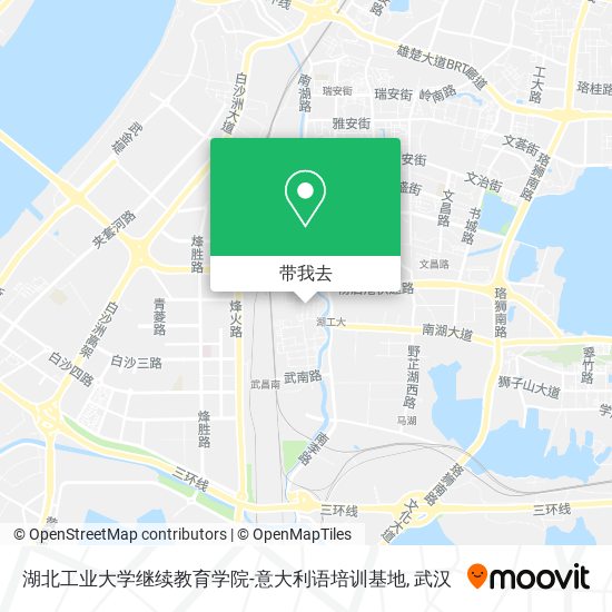 湖北工业大学继续教育学院-意大利语培训基地地图