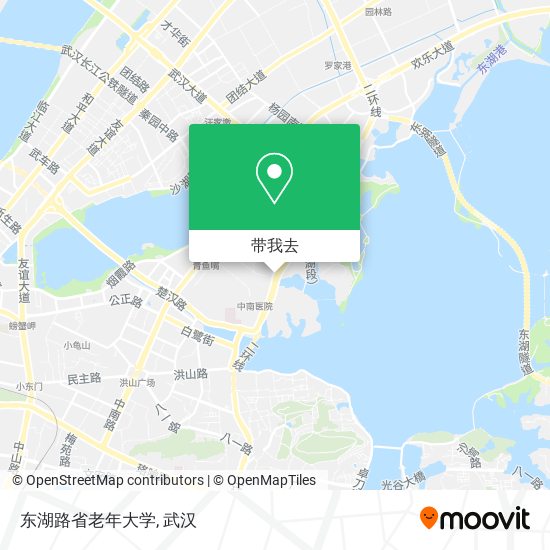 东湖路省老年大学地图