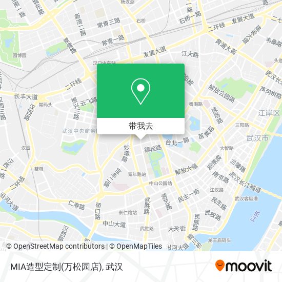 MIA造型定制(万松园店)地图