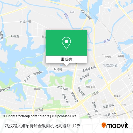 武汉程大姐招待所金银湖机场高速店地图
