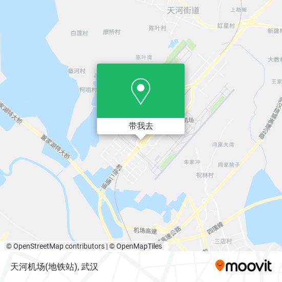 天河机场(地铁站)地图