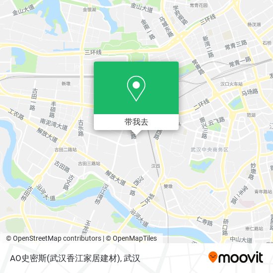 AO史密斯(武汉香江家居建材)地图