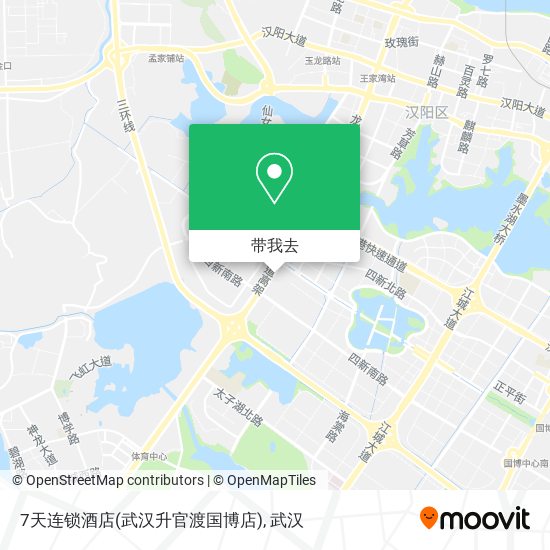 7天连锁酒店(武汉升官渡国博店)地图
