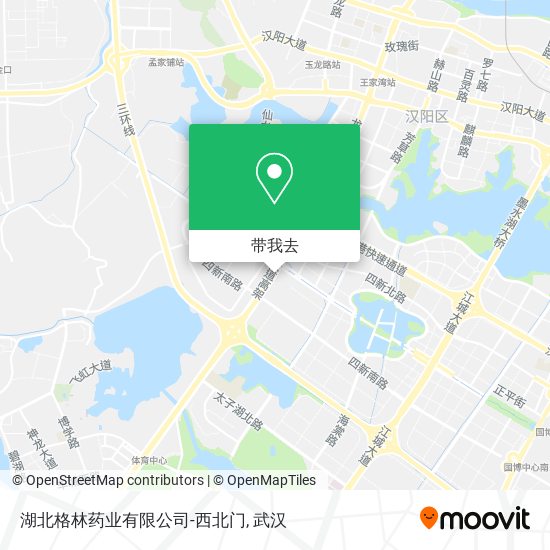 湖北格林药业有限公司-西北门地图