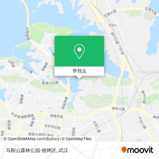 马鞍山森林公园-烧烤区地图