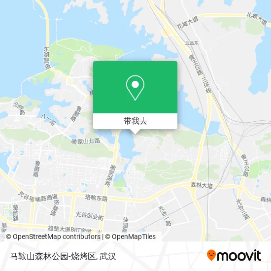 马鞍山森林公园-烧烤区地图