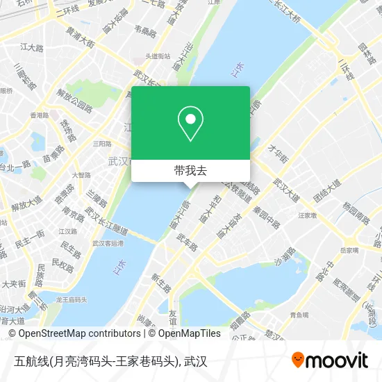 五航线(月亮湾码头-王家巷码头)地图