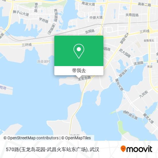 570路(玉龙岛花园-武昌火车站东广场)地图