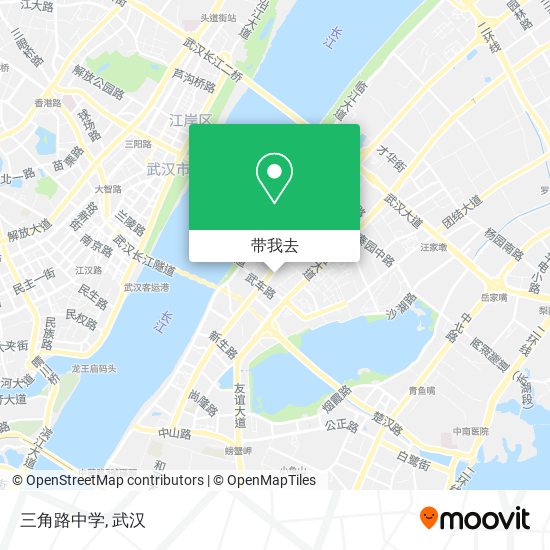 三角路中学地图