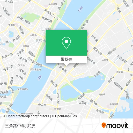 三角路中学地图