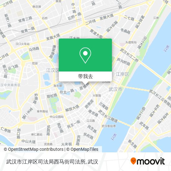 武汉市江岸区司法局西马街司法所地图