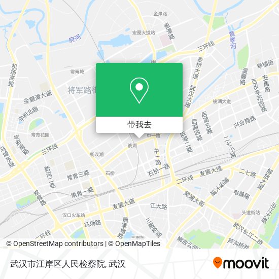 武汉市江岸区人民检察院地图