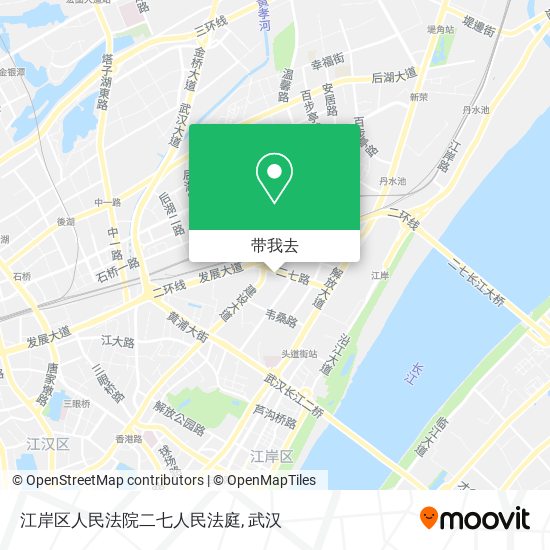 江岸区人民法院二七人民法庭地图