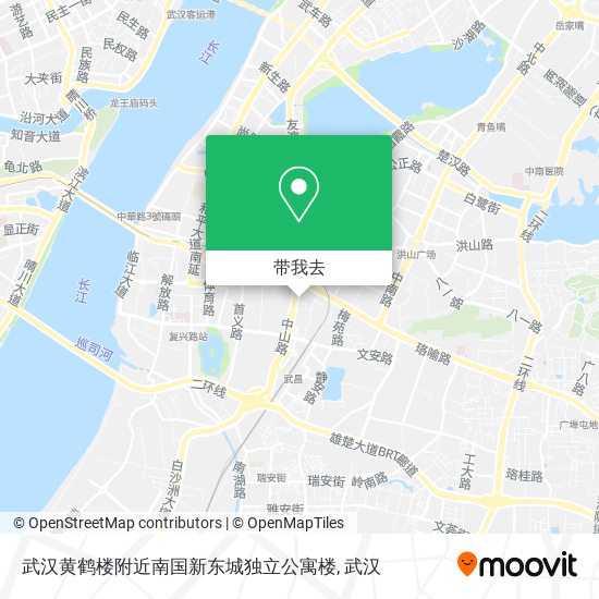武汉黄鹤楼附近南国新东城独立公寓楼地图