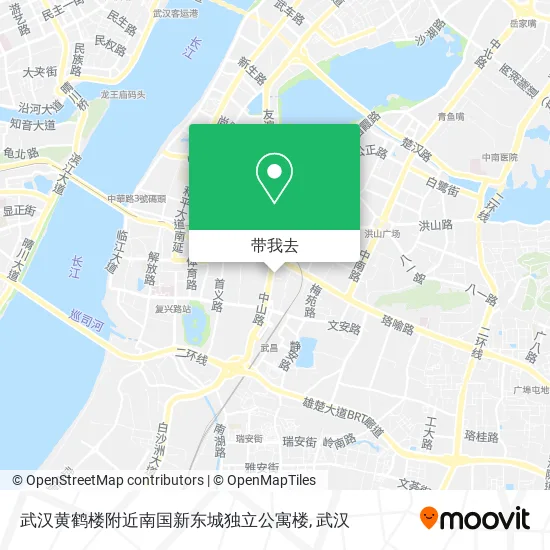 武汉黄鹤楼附近南国新东城独立公寓楼地图