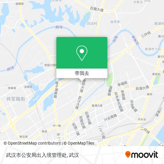 武汉市公安局出入境管理处地图