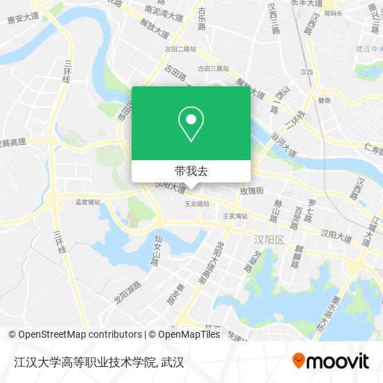 江汉大学高等职业技术学院地图