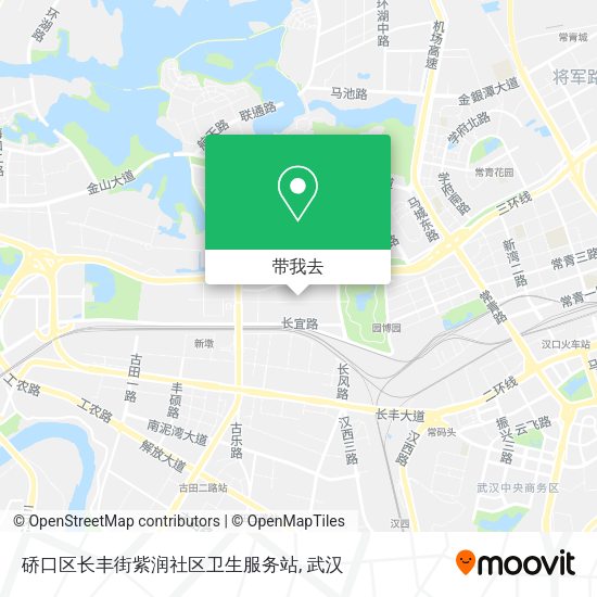 硚口区长丰街紫润社区卫生服务站地图