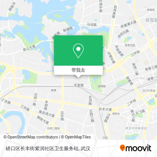 硚口区长丰街紫润社区卫生服务站地图