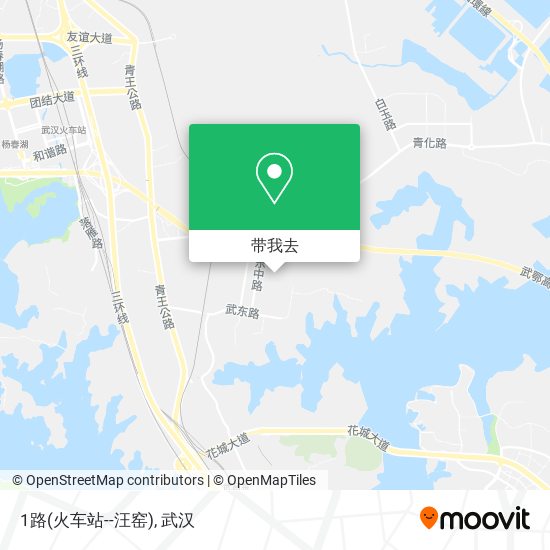 1路(火车站--汪窑)地图