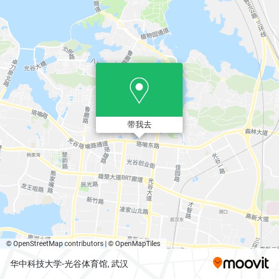 华中科技大学-光谷体育馆地图