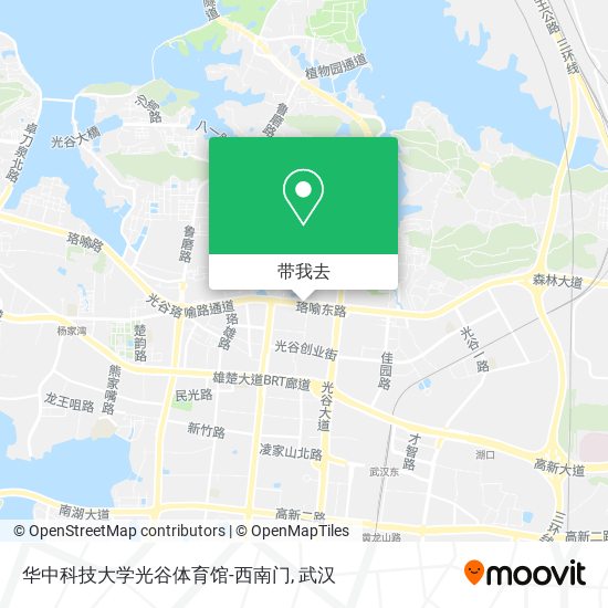华中科技大学光谷体育馆-西南门地图
