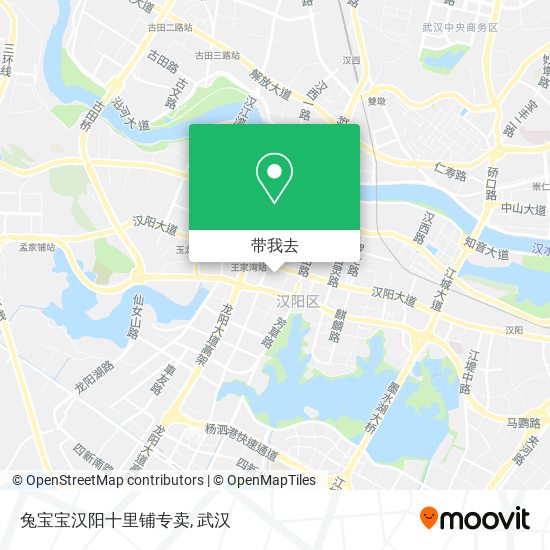兔宝宝汉阳十里铺专卖地图