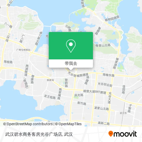 武汉碧水商务客房光谷广场店地图