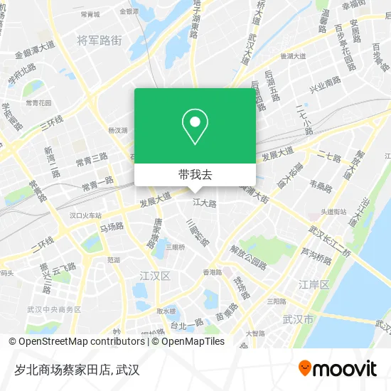 岁北商场蔡家田店地图