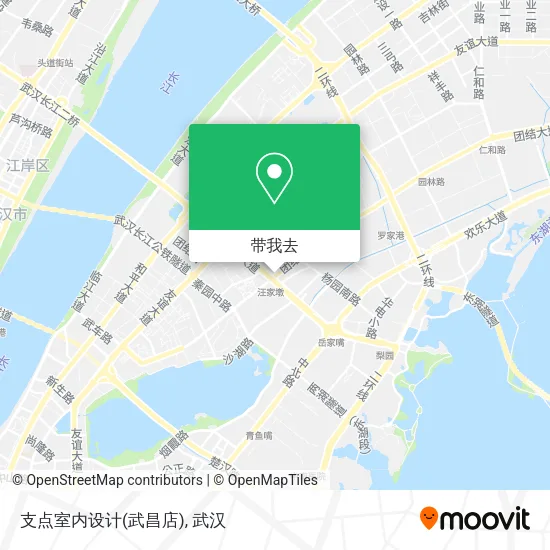 支点室内设计(武昌店)地图