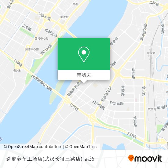 途虎养车工场店(武汉长征三路店)地图