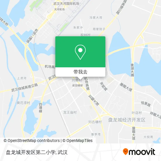 盘龙城开发区第二小学地图