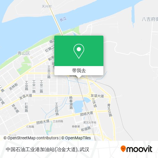 中国石油工业港加油站(冶金大道)地图