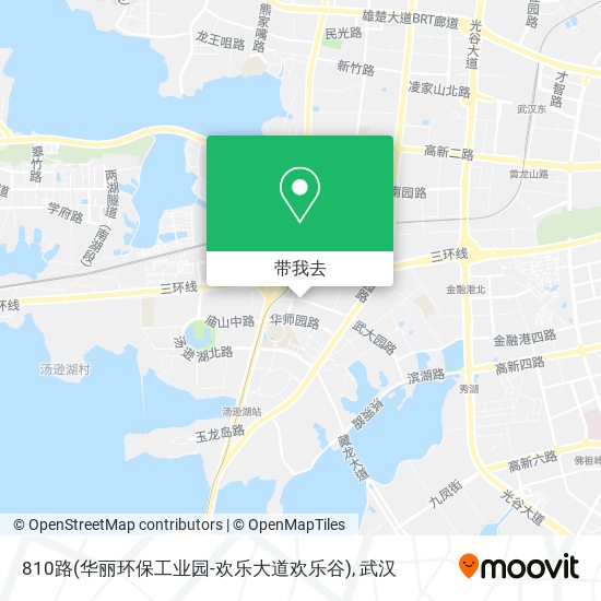 810路(华丽环保工业园-欢乐大道欢乐谷)地图