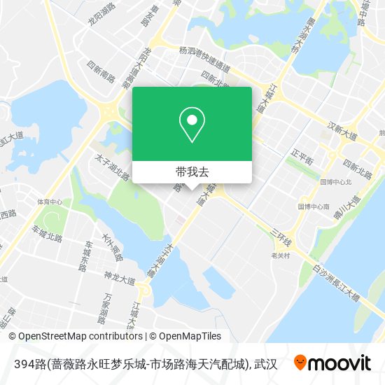 394路(蔷薇路永旺梦乐城-市场路海天汽配城)地图