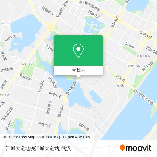 江城大道地铁江城大道站地图